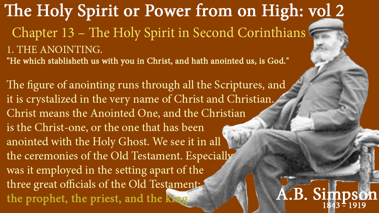 Chapter 13 The Holy Spirit in Second Corinthians Thoughts of God