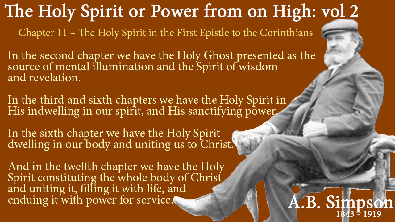 Chapter 11 The Holy Spirit in the First Epistle to the Corinthians