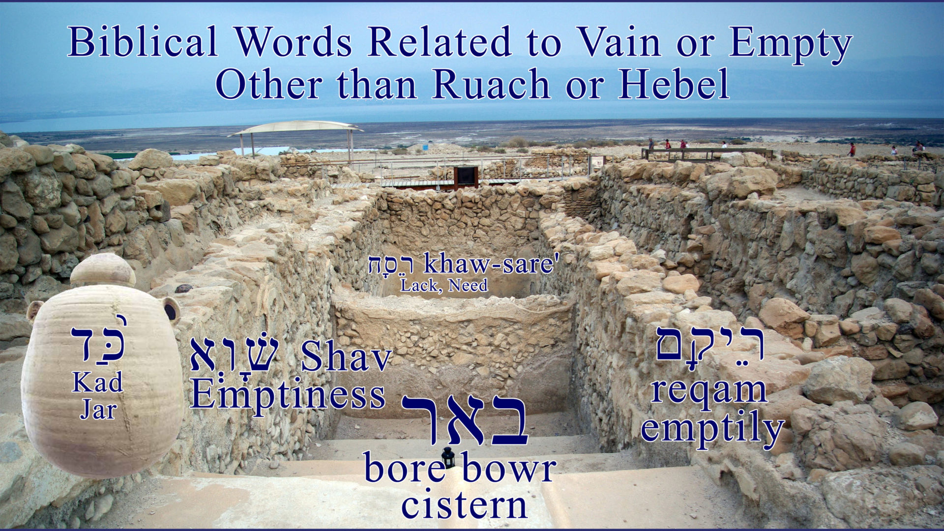 Word Other than Hebel and Ruach Which Relate to Vanity Thoughts of God