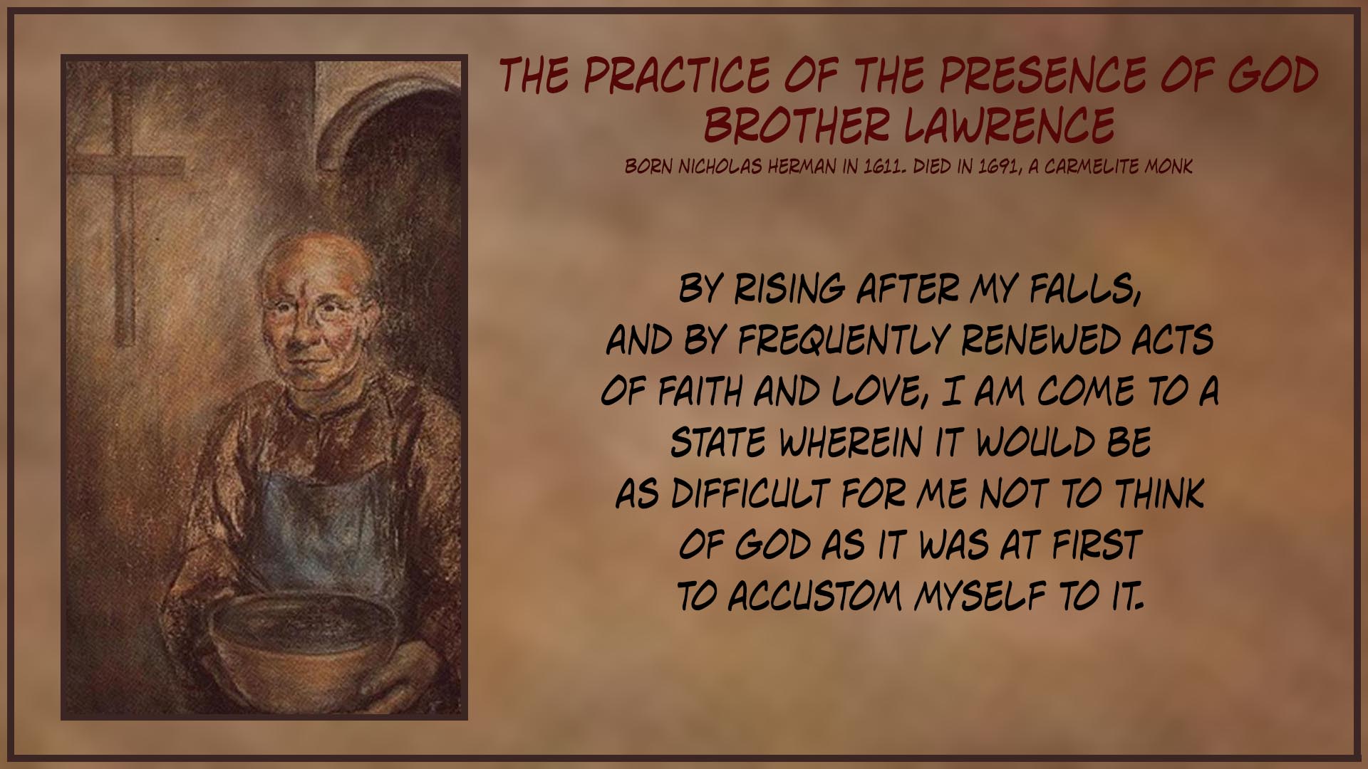 brother lawrence the practice of the presence of god